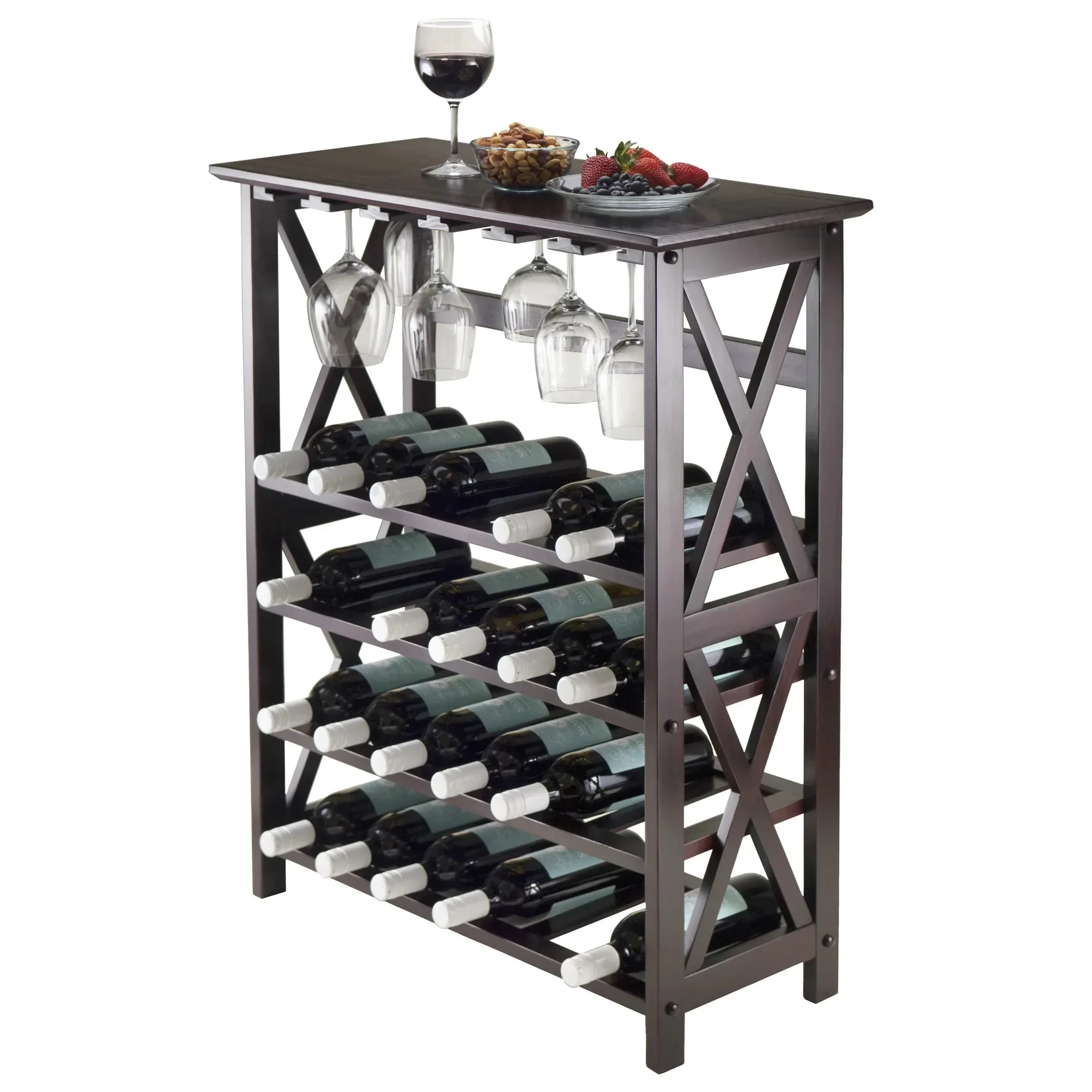 

Display Wine Rack, Espresso Finish