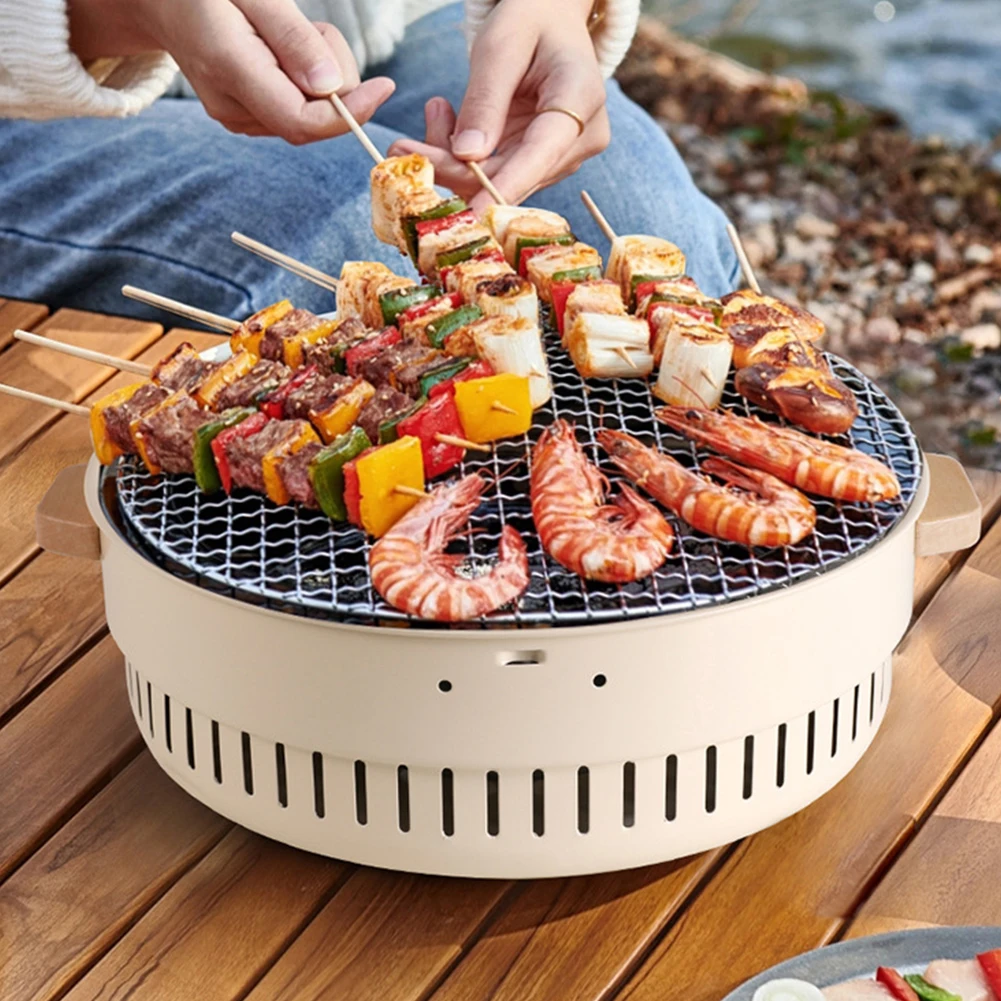 Barbecue Grill Charcoal Stove Heat-insulating BBQ Stove Split Barbecue Rack Barbecue Grilled Meat Fried Steak Stove