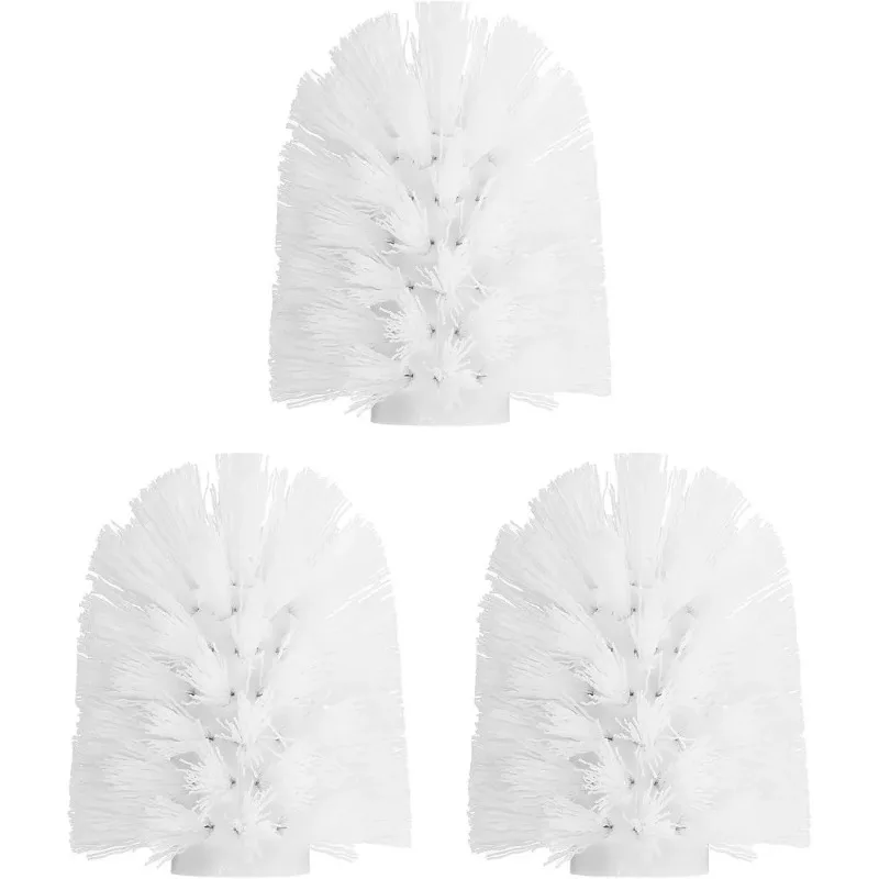 1/3pcs Bathroom Brush Cleaning Toilet Brush Household Brush Head No Dead Corners White Replacement HeadToilet Brush