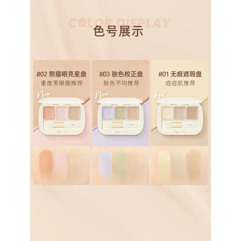 Judydoll Concealer Palette Cream Texture Coveres Acne Marks Dark Circle Concealer Face Makeup Lasting Brighten Face Cosmetics