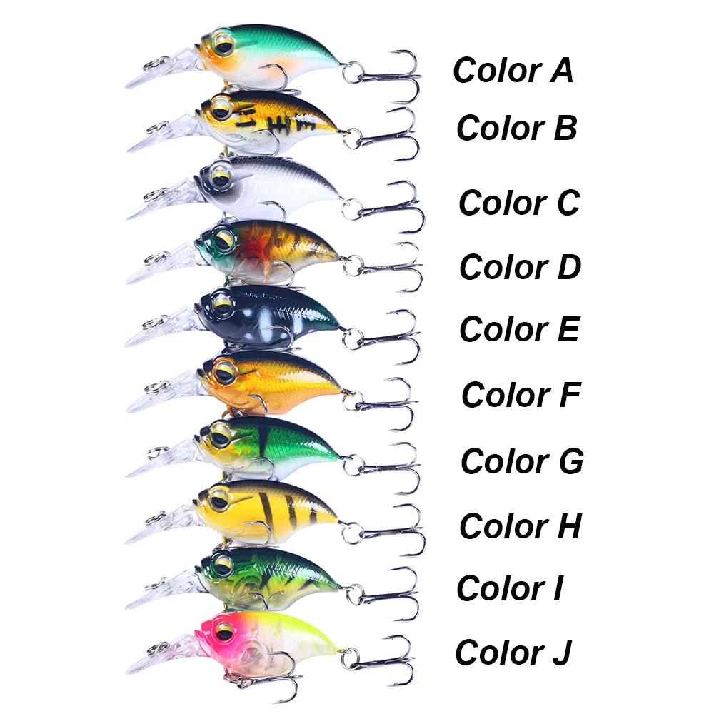 WESTBASS 1PC Micro Crankbait 6cm-6g Floating Fishing Lure Noisy Hard Swimbait Topwater Crank Bait Wobbler cebos pesca accessori