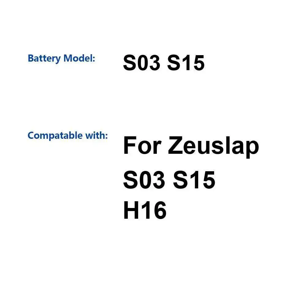 

Laptop Battery 5000Mah For Zeuslap S03 S15 H16 Fast Charging