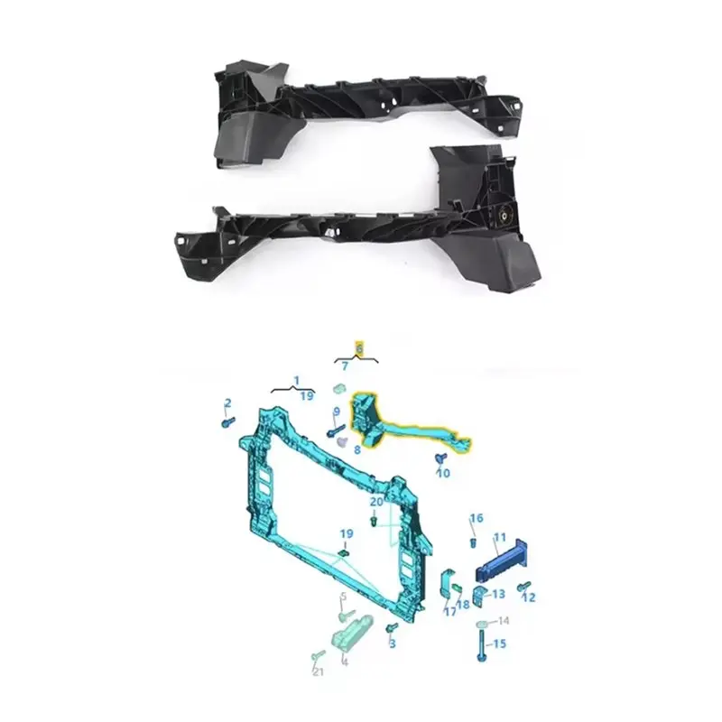 Front Headlight Bumper Support Bracket For VW SEAT Q7 2016-2019- Part Numbers 4M0805607 4M0805608