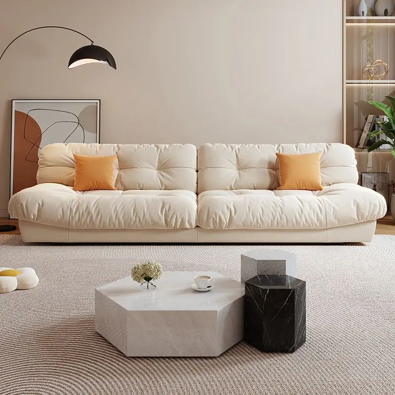 

Sofa living room small apartment modern simple super home straight row lazy