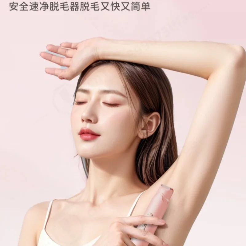 2 In 1 Electric Shaver Women Hair Remover Portable Trimmer Painless Epilator for Private Area Underarm Leg Body Hair Removal