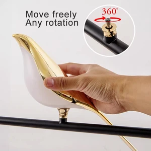 Kreativer Vogel 360 ° Rotatable LED -Wandlampen, Raum, Kopfteil, Innenraum, Gold, Schalter Berührung, Wandleuchten, Lampe Haus Hauptverkäufe Golden Passaro - №6