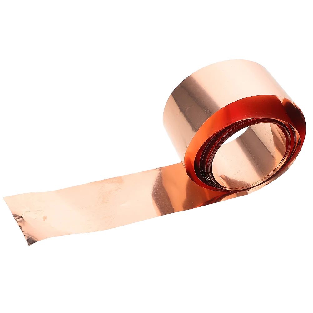 

Pure Foil High Conductivity Flexible Copper Sheet Roll Metal Foil Plate Adhesive Tape Grounding Barricade Strip