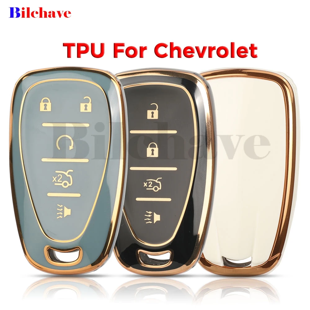 jingyuqin TPU Remote Car Key Case Cover For Chevrolet Chevy Camaro Cruze Malibu Equinox Onix Spark Sonic Volt Protect