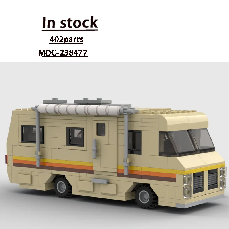 

MOC-238477 Новый дорожный мини-набор строительных блоков для автофургонов, 402 деталей, креативная игрушка на день рождения и Новый год, подарок для мальчиков и детей