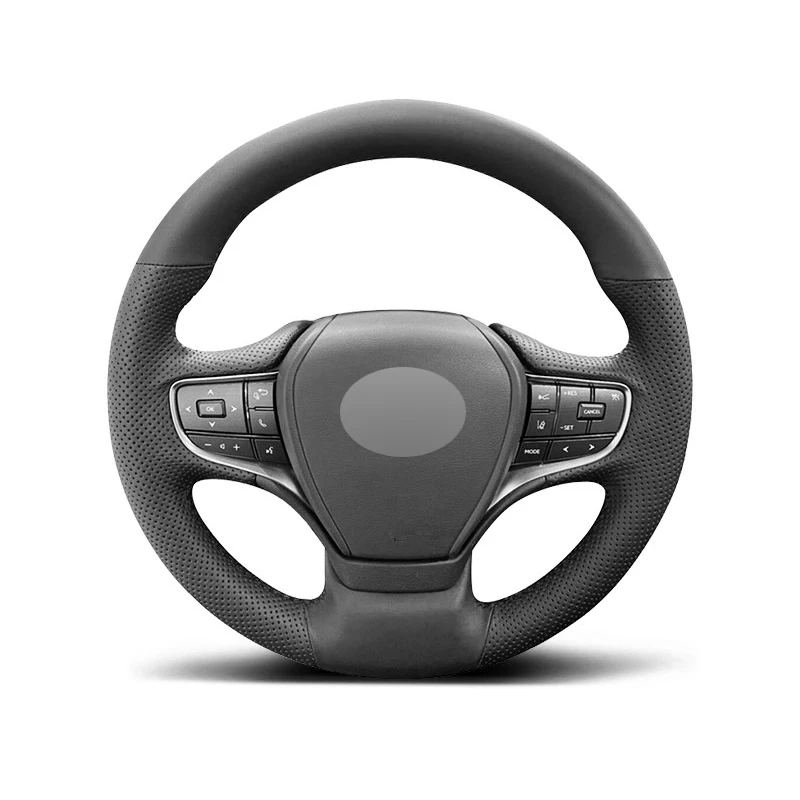 Genuine Leather Suede Steering Wheel Cover Wrap Car Accessories for Lexus UX200 UX250 UX260H ES200 ES300H ES350 LS350 LS500