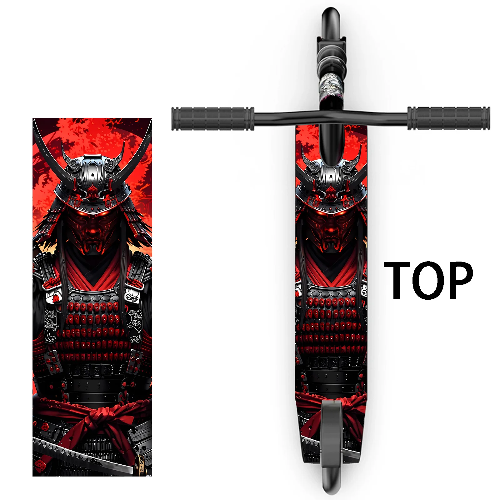 

Japanese Samurai Warrior Stunt Scooter Grip Tape Waterproof Vinyl Decal for Scooter Deck Decor