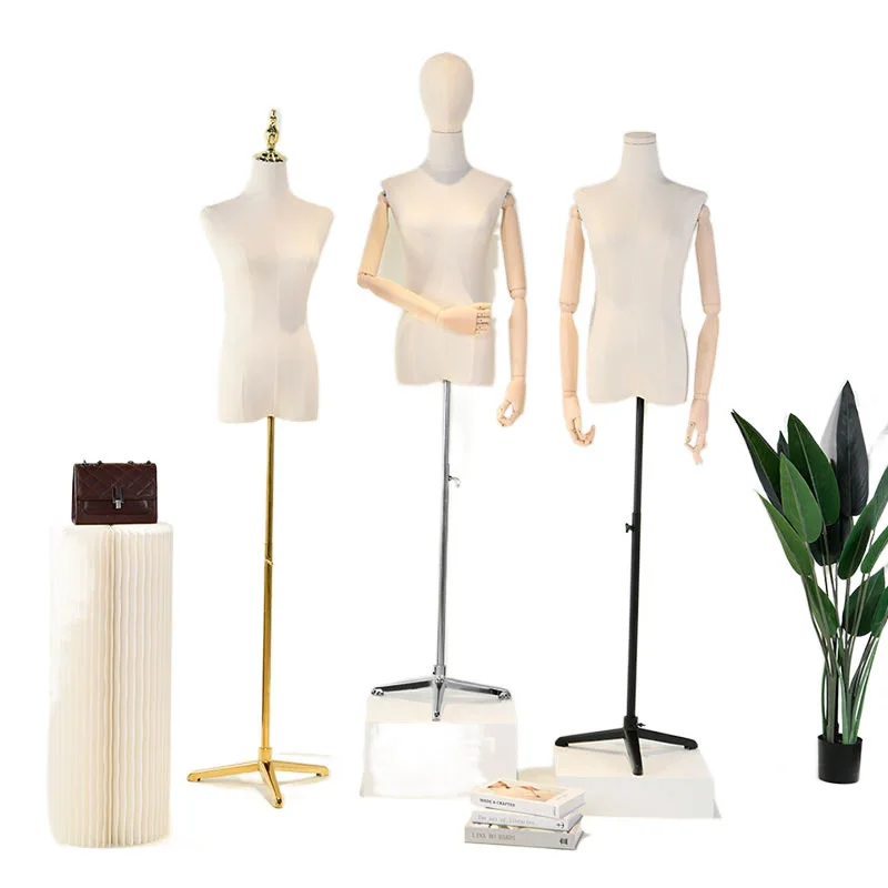 

Korean Style Clothing Mannequin Prop Female Half-body Display Stand Window Wedding Dress Mannequin Stand Sewing Supplies FYMQ