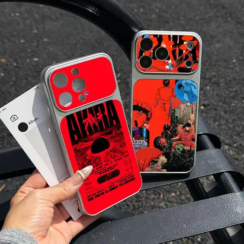 Fashion Akira Phone Case for iPhone 18 17 16 15 14 13 12 11 Pro Max Plus Lambskin Leather Texture Cover