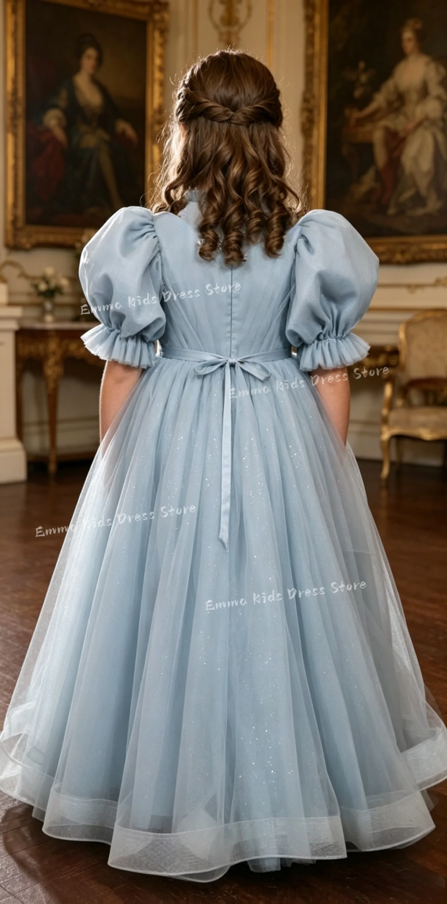 

Пышное детское бальное платье DROIS на заказ для девочек: на свадьбу, первое причастие, день рождения