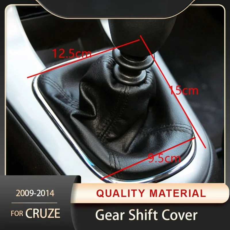 for Chevrolet Cruze 2009 - 2014 Gear Collars Leather Protector Accessories Gear Shift Gaiter Boot Cover