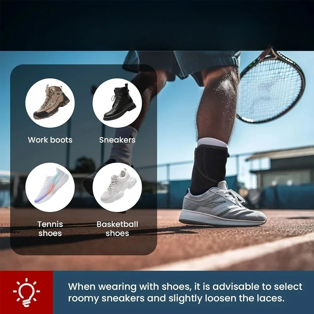 1 قطعة دعامة مع دعم قوس، دعامة للمشي، عدم استقرار الأطراف السفلية عن طريق قطرة القدم، إصابة الحبل العمود الفقري #4