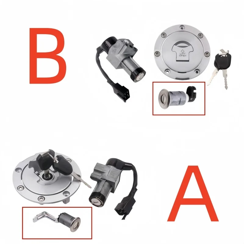 Motorcycle Fuel Tank Cap Lock Ignition Switch Lock Set Seat Lock Set With Keys For Honda CB190R CBF190R