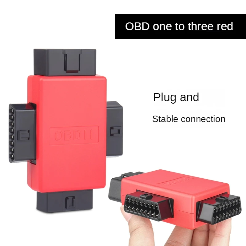 Car OBDII Full 16-pin Male 3 Female 1 To 3 OBD Cable Shunt Converter Adapter Diagnostic Extender OBD2 One-in-three Adapter