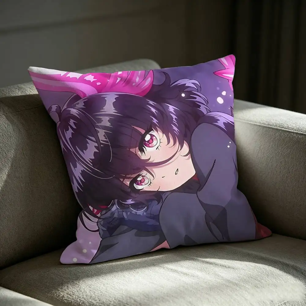 Locely K-Kaiju Girl Caramelise Anime Square Sofa Pillow Cover Solid Color Living Room Home Decor Cushion Case