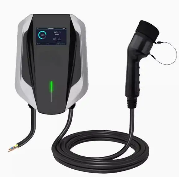 

3-Phase Wall-mounted Car Charger EV Charging 7KW Station 32A