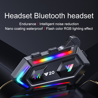 Motorcycle Helmet Headsets Bluetooth 5.3 Motor Headphone Hands Free IPX6 Waterproof 1000mAh Moto Wireless Earphones for Xiaomi