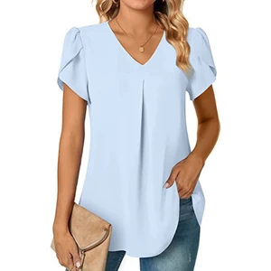 Sexy Bluse mit Faltenhal 10 Hauptverkaufsbluse Malhar - №5