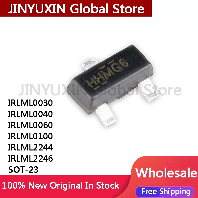 MXY 100Pcs IRLML0030TRPBF IRLML0030 IRLML0040 IRLML0060 IRLML0100 IRLML2244 IRLML2246 SOT-23 IC IN Stock Wholesale