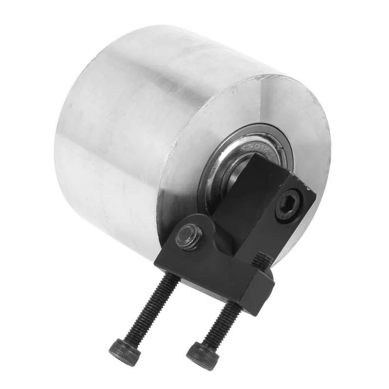 ABPQ-2X Smerigliatrice a nastro Ruotaφ68x50mm Lega di alluminio 6301 Cuscinetto Ruota motrice per levigatrice Lavorazione del legno Strumento fai da te