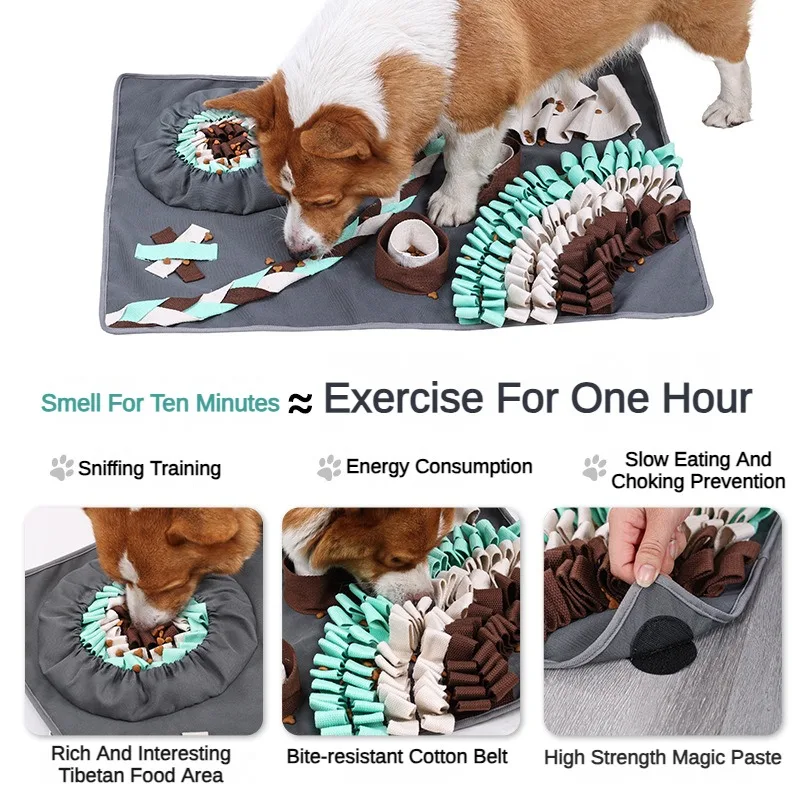 New Pet Dog Sniff Mat, Educational Fun, Deboredom Toys, Hidden Food Training, Sniff Pad, Pet Supplies