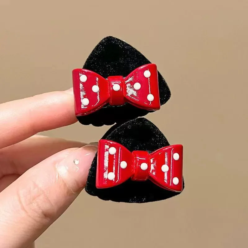 2 Stück Mädchen kleine Dreieck süße Katze herzförmige Stern Haarspangen Creaseless Styling Klaue Clips für Kinder Haarschmuck Geschenk – Detail 13