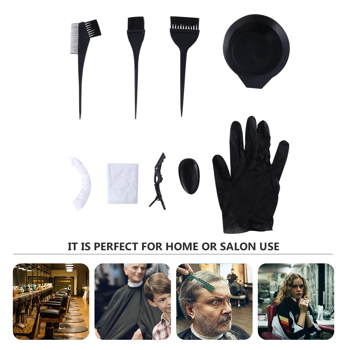 31Pcs Hair Dyeing Tools Kit Hair Coloring Brushes Combs Gloves Bowls for Home Salon DIY Professional Use Dyeing Bowl - Image 5