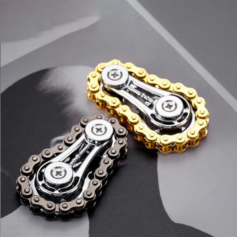 Fidget Spinner Toy Sprockets Flywheel Fingertip Gyroscope Antistress Toys EDC Office Keychain Adult Stress Relief Spinning Top