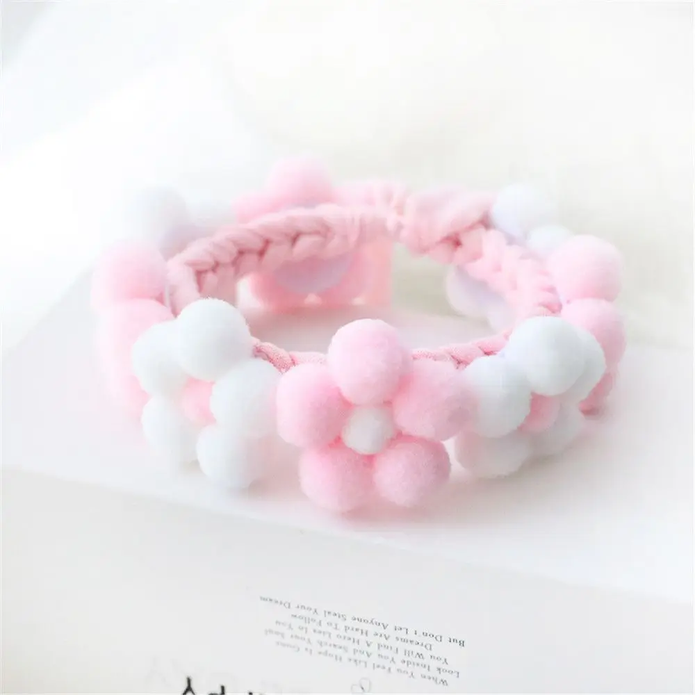 Neck Strap Plush Ball Hand-woven Necklace Cat Collar Flower Collar Pet Accessories