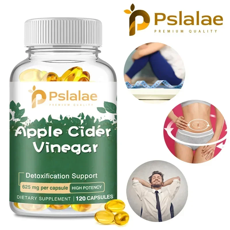 Natural Apple Cider Vinegar Capsules - To Promote Satiety, Suppress Cravings, and Boost Blood, Lipids and Glucose