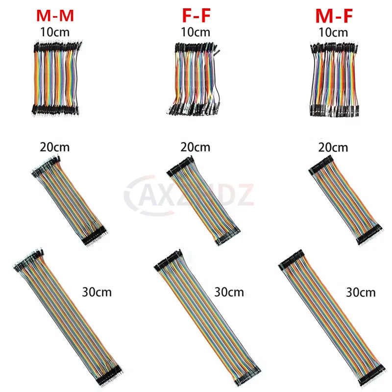40Pin Dupont Line 10/20/30CM 2.54mm Male to Male Female to Male Female to Female Jumper Dupont Wire Cable for Arduino DIY KIT