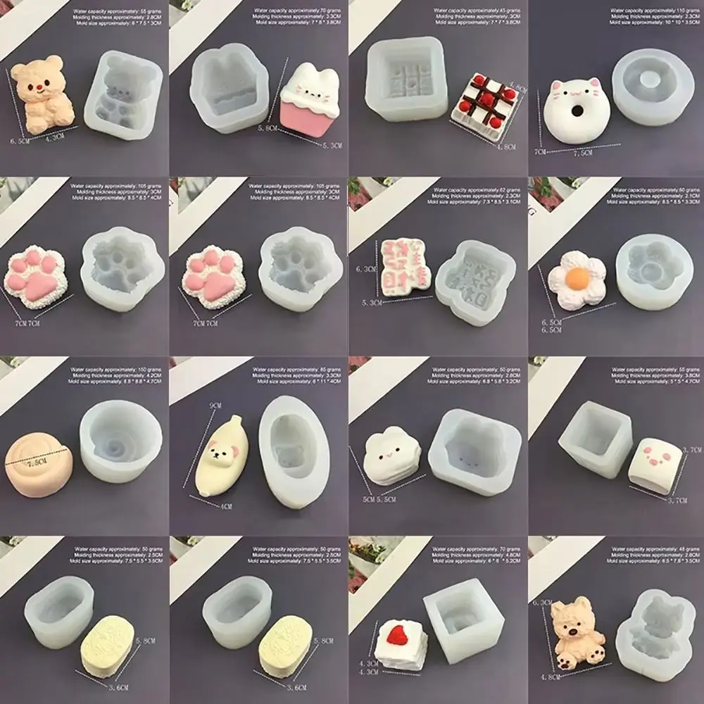 1Pcs New Animal Bunny Kitten Silicone Mold Multifunctional Cute Cartoon Mold Cartoon Baking Mould Bakeware Tool