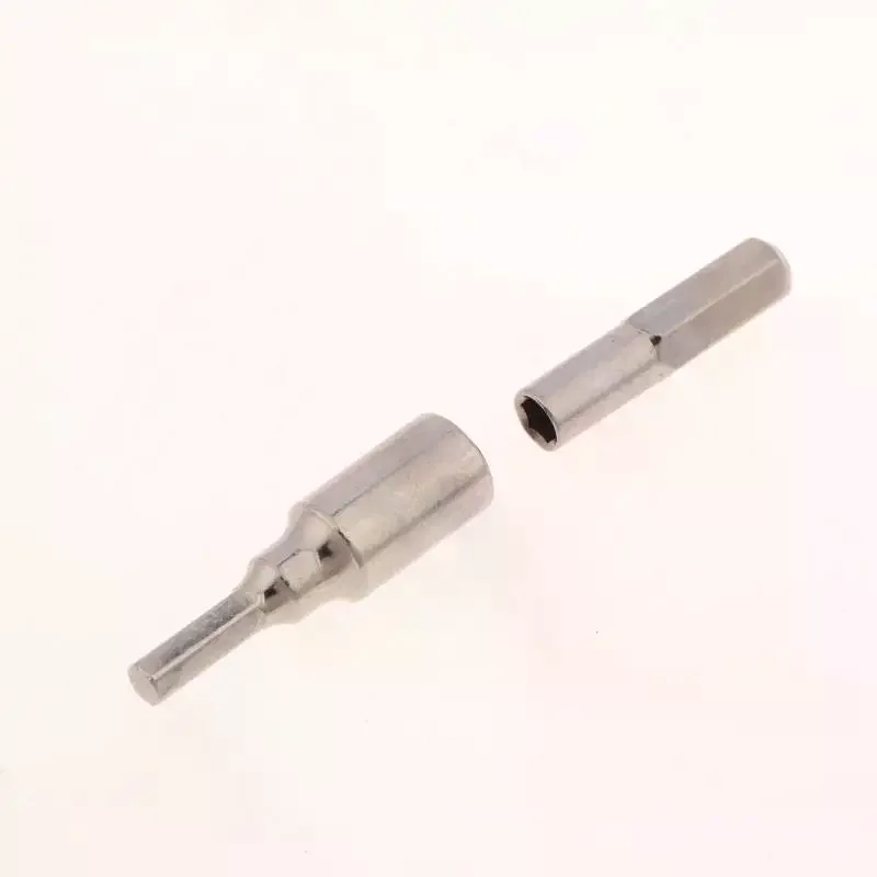 1/2Pcs 4MM To 6.3MM Hex Transducer Adapter Socket Magnetic Parts For Screwdriver Drill Bits Hand Tool