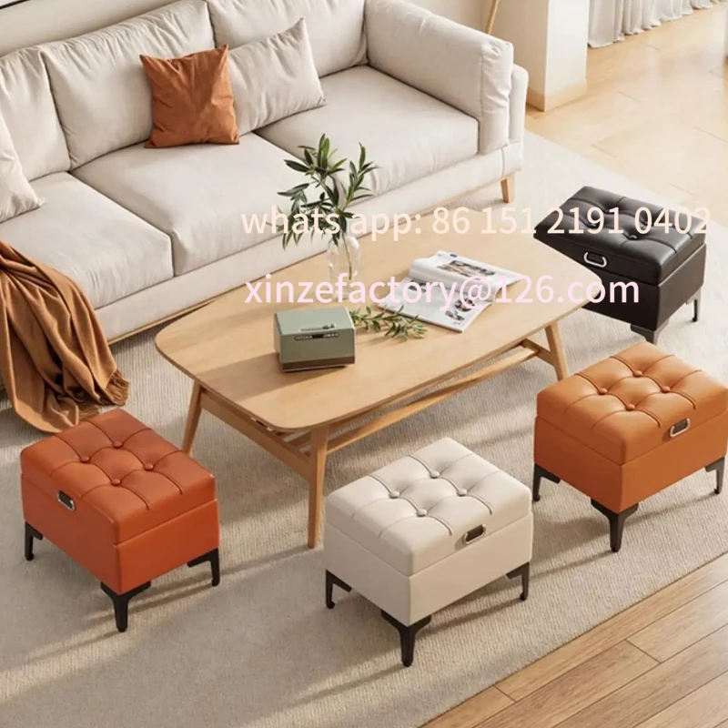 

Customizable ‌ Shoe Bench with Storage - Ottoman Stool, Hallway Organizer, Space Saving Seat for Home & Bedroom