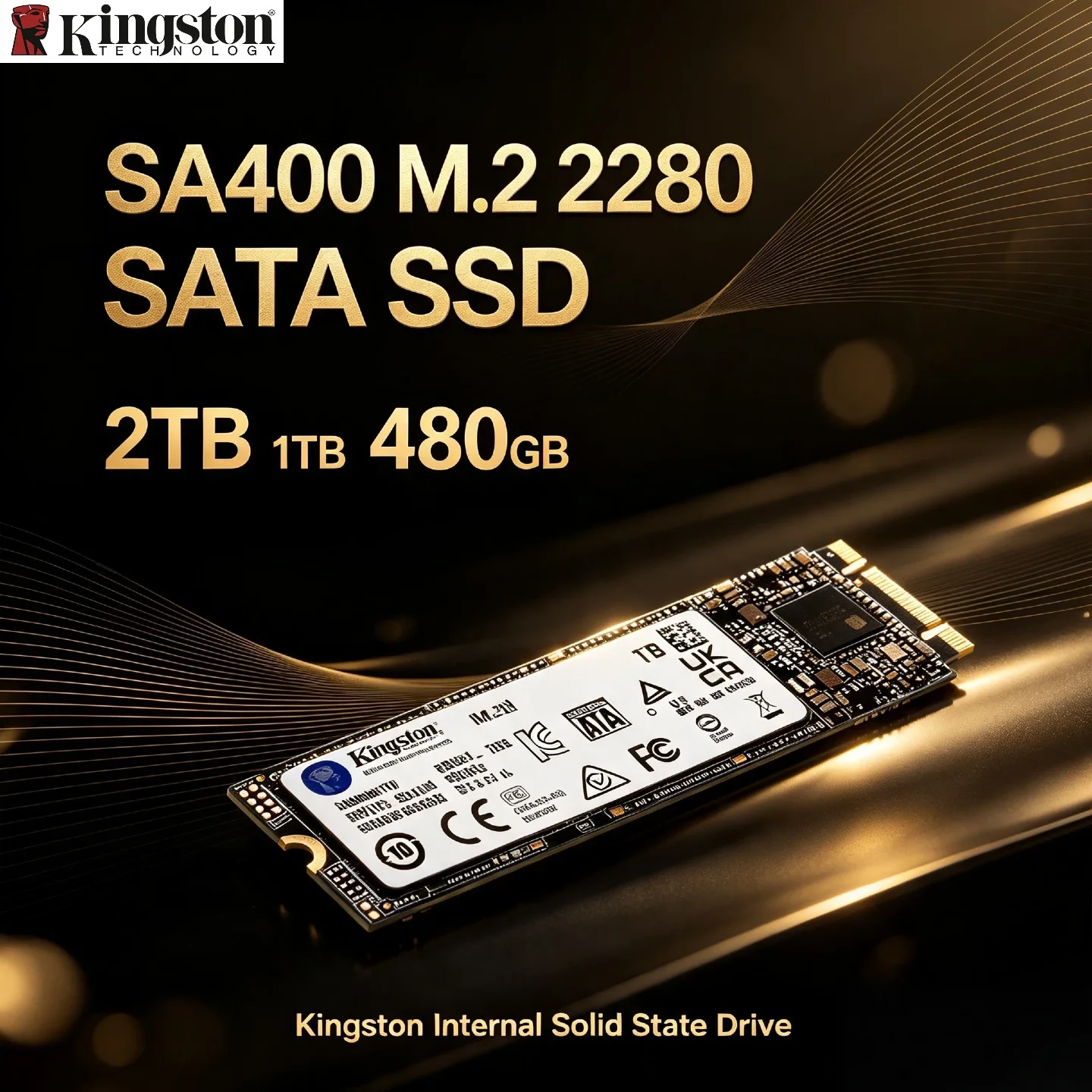 Kingston SA400 M.2 2280 SATA SSD 2TB 1TB 480GB 240GB 120GB NGFF Unidade de Estado Sólido Interna Pro Max para Desktop e Laptop