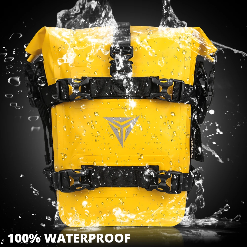 2023 nowa odblaskowa torba na boczne motocyklowe 100 wodoodporna motocyklowa na zewnątrz torba podróżna Motocross bagaż podróżny torba na bagażnik rowerowa