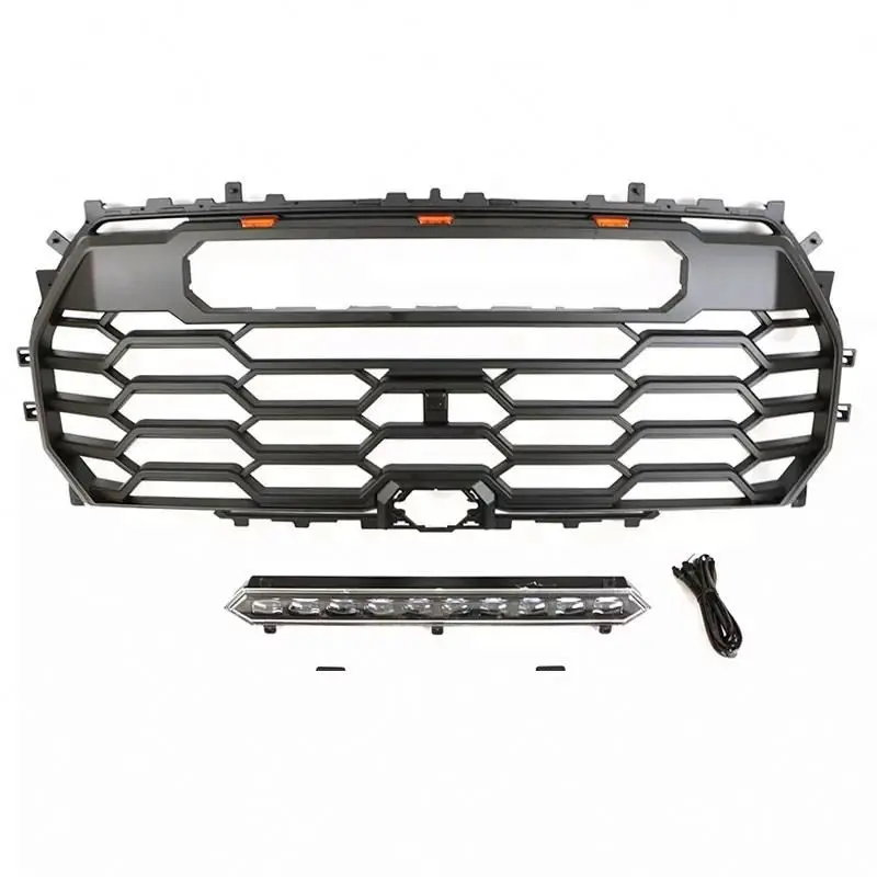 

Gobison 2022 Auto Body Systems Front Bumper Grill Grille With Light for TOYOTA Tundra Car Grille