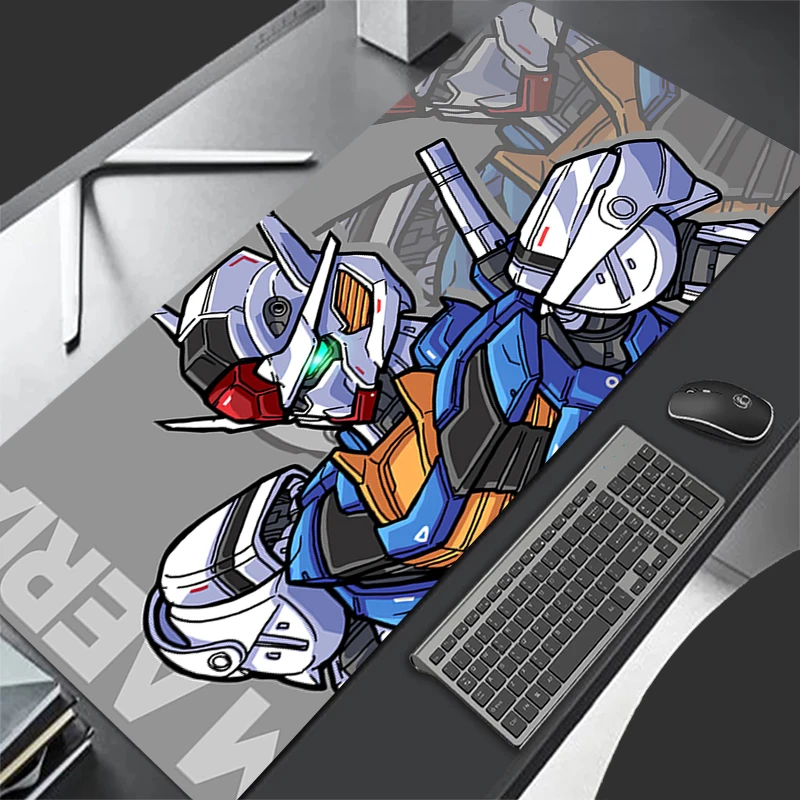 

Mechanical Warrior Gundam Aerial big Mouse pad game player keyboard pad non-slip office study desk mat coaster PC Anime Mousepad