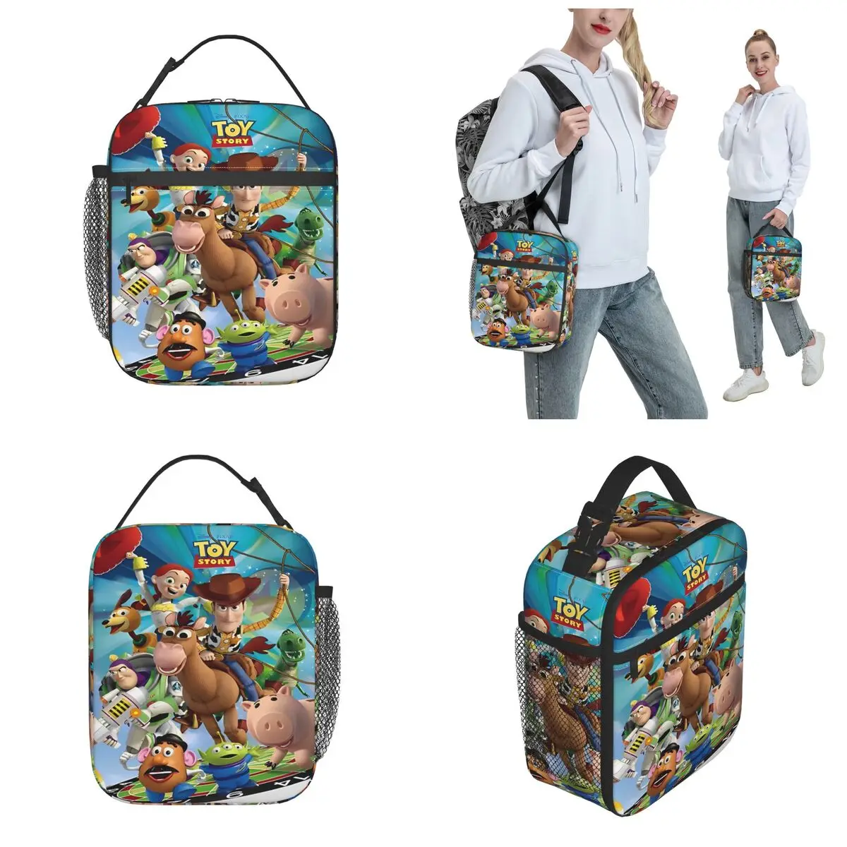 Lunch Boxes Toy Story Cartoon Product Storage Food Box INS Trendy Cooler Thermal Lunch Box For School