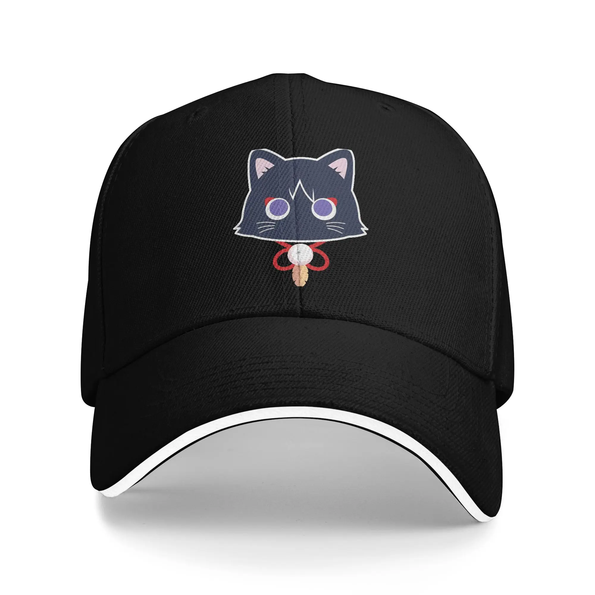 scarameow Wanderer cat Baseball Caps Fashion Genshin Impact Sandwich Caps for Men Women Adjustable Dad Hat Activities