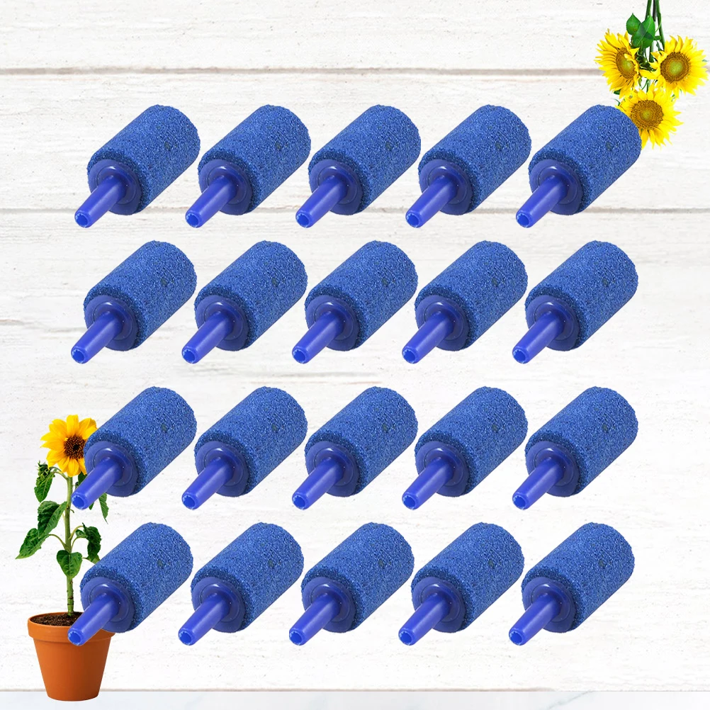 

20 pcs Air Stone Bubble Diffuser Shape Airstones Oxygen Pump Fish Tank Hydroponic Pet Supplies Aquarium Decor