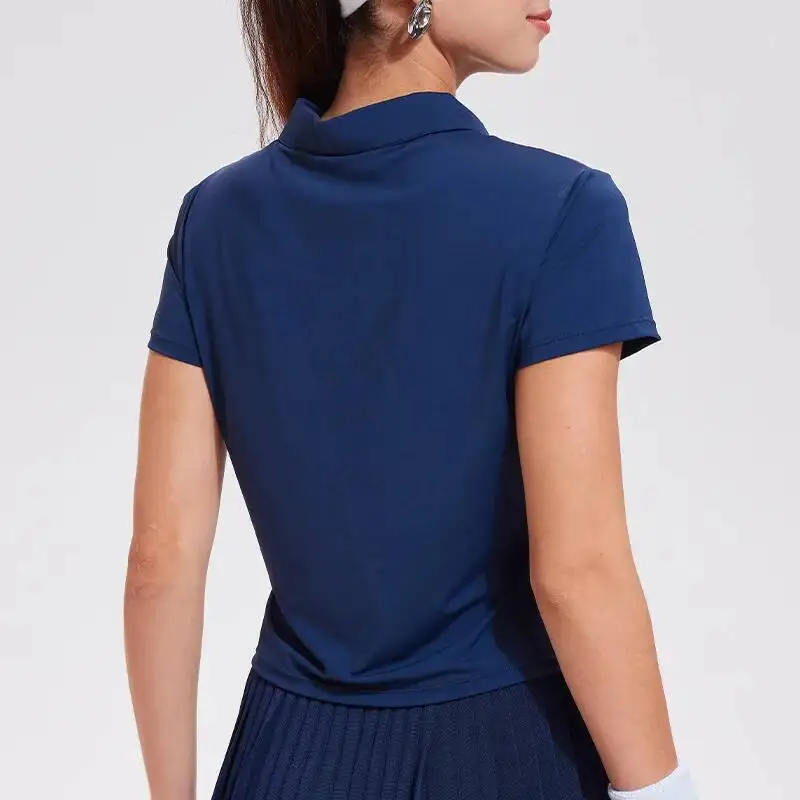 

Summer Quick Drying Polo Women Golf Jerseys Tennis T Shirt Outdoors Sports Tops Breathable Badminton Yoga Clothes