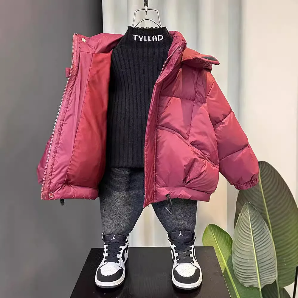 Children's cotton-padded jacket for boys 2024 new winter baby winter Korean version  cotton-padded jacket  children 100-160cm