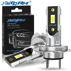 XSTORM H7 LED ampul far kiti Mini kablosuz 50W Car 6500K için CSP araba far 12V beyaz otomatik diyot lambaları H7 fansız Led