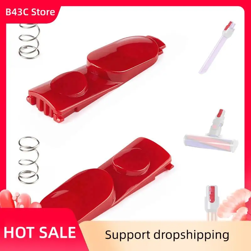 B43C 12PC Wand Tube/Cleaner Head Clip Latch Tab Button For Dyson V7 V8 V10 V11 V15 Vacuum Replacement Tool Button With Spring