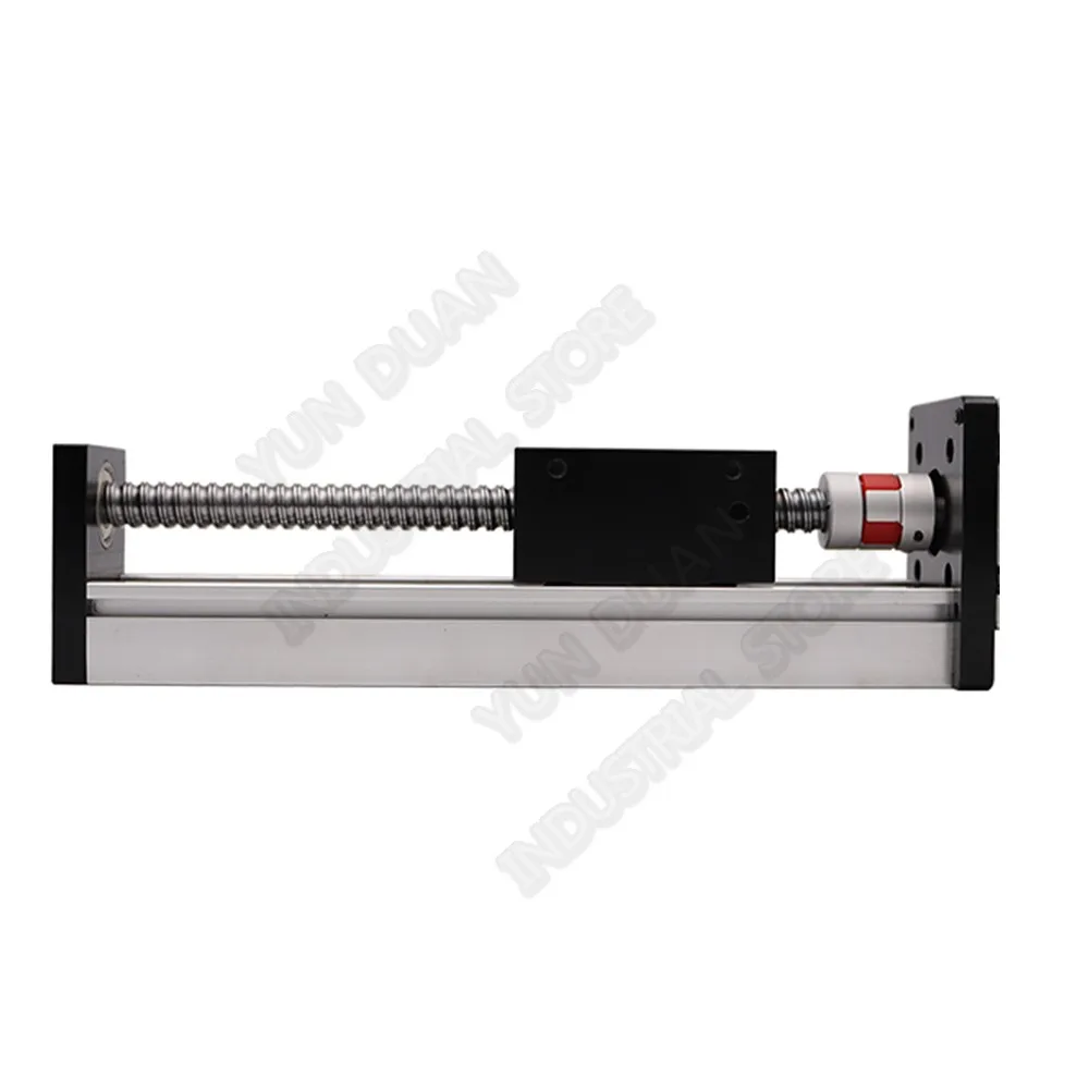 100mm~700mm Stroke Electric Mobile Sliding Table Module Rail SFU1605 Ballscrew Slide Cross Linear Stage Guide Platform CNC